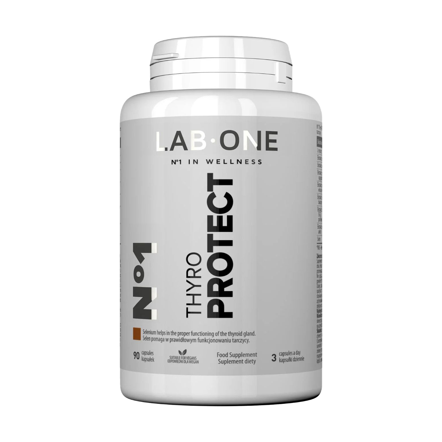 Комплекс для щитоподібної залози Lab One N1 Thyro Protect, 90 капсул
